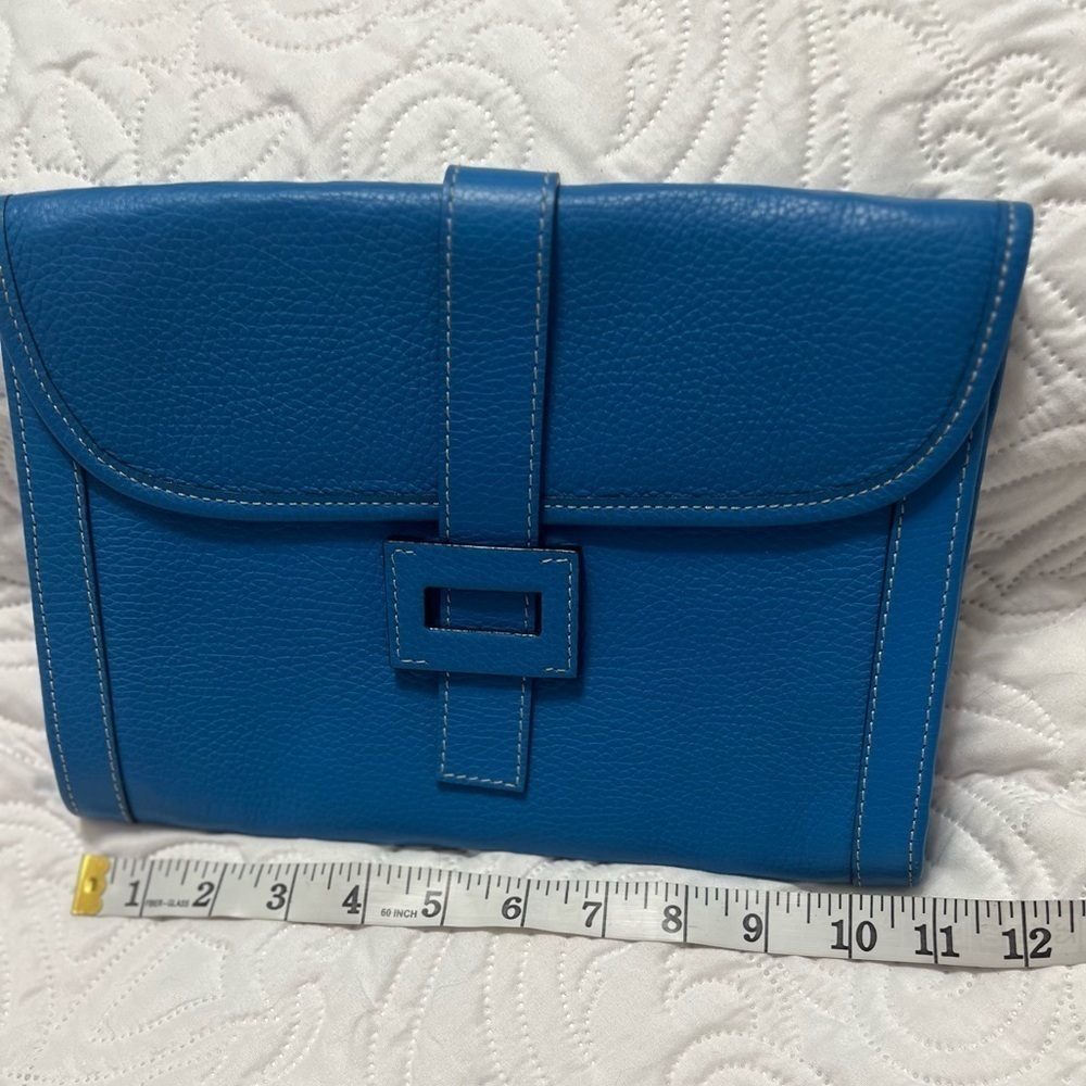 Laurent Effel Small Leather
Clutch blue purse handbag - Picture 7 of 8